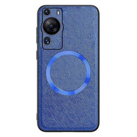 Huawei P60 Pro Plastik Cover m. Ru Tekstur - MagSafe Kompatibel - Blå