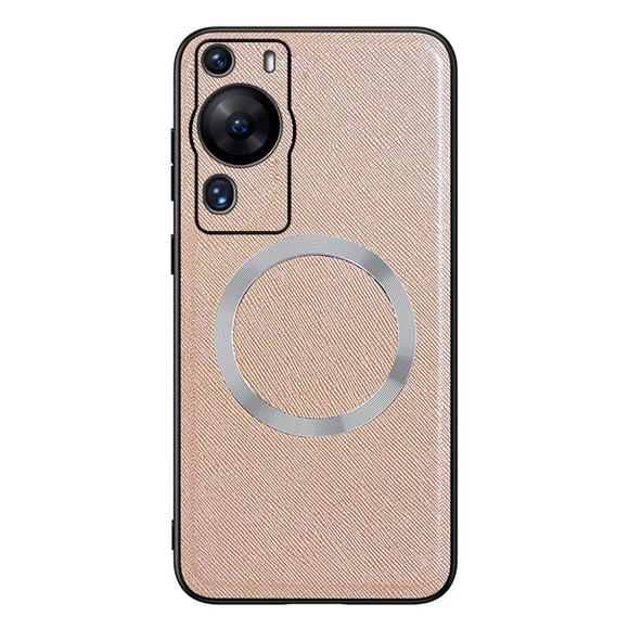 Huawei P60 Pro Plastik Cover m. Ru Tekstur - MagSafe Kompatibel - Guld