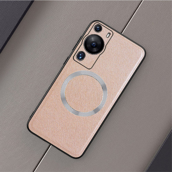 Huawei P60 Pro Plastik Cover m. Ru Tekstur - MagSafe Kompatibel - Guld