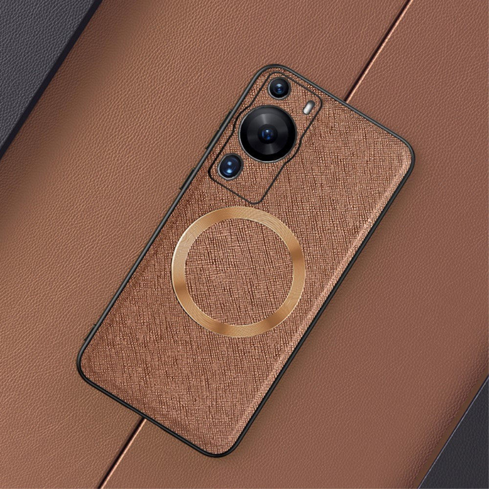 Huawei P60 Pro Plastik Cover m. Ru Tekstur - MagSafe Kompatibel - Brun