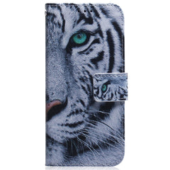 Google Pixel 8 Læder Cover m. Pung & Print - Tiger