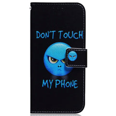 Google Pixel 8 Læder Cover m. Pung & Print - "Don't Touch My Phone"