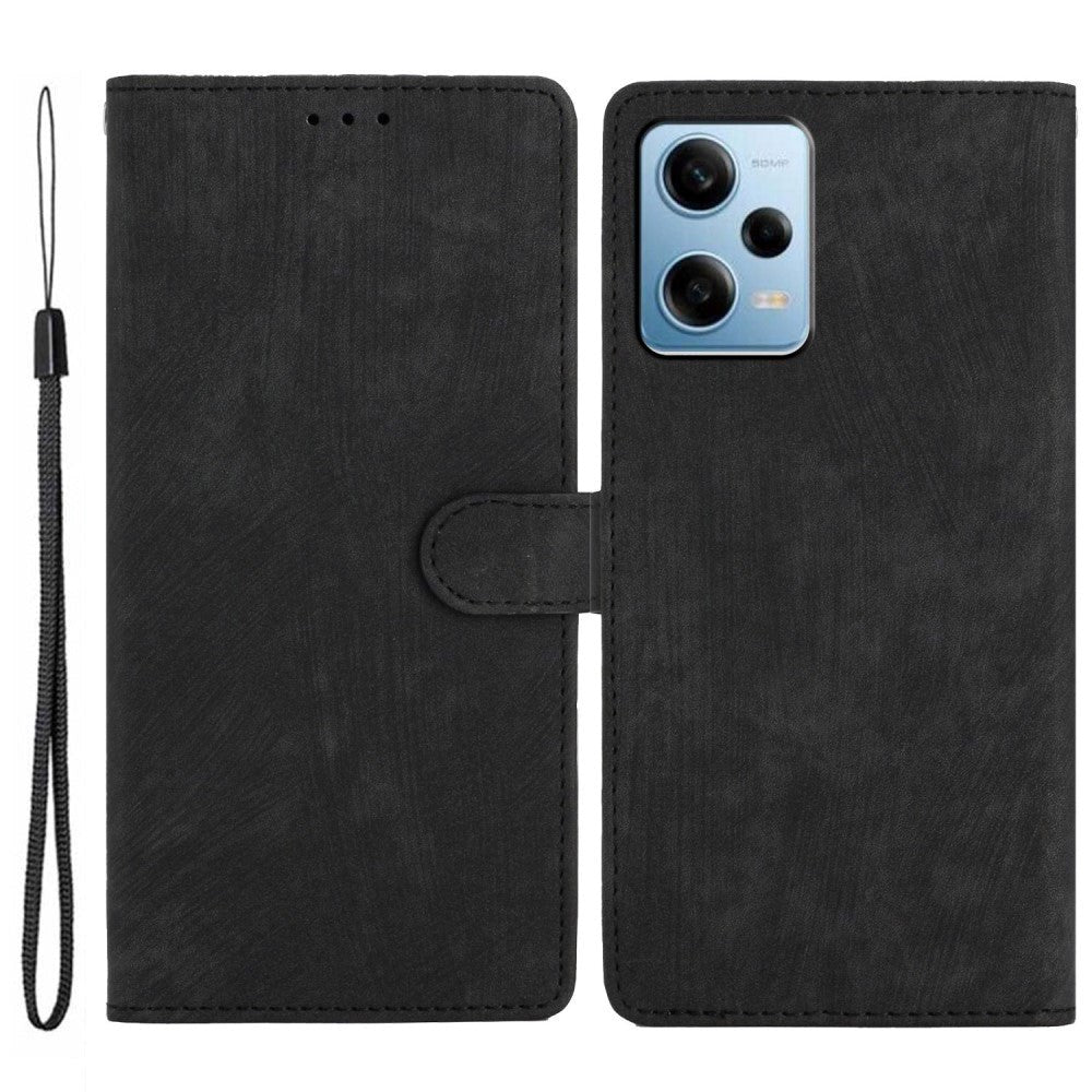 Xiaomi Redmi Note 11 Pro Læder Cover m. Pung og Strop - Sort
