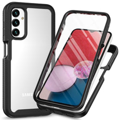 Samsung Galaxy A24 - 2-i-1 Plastik Cover & Skærmbeskyttelsesfilm - Gennemsigtig