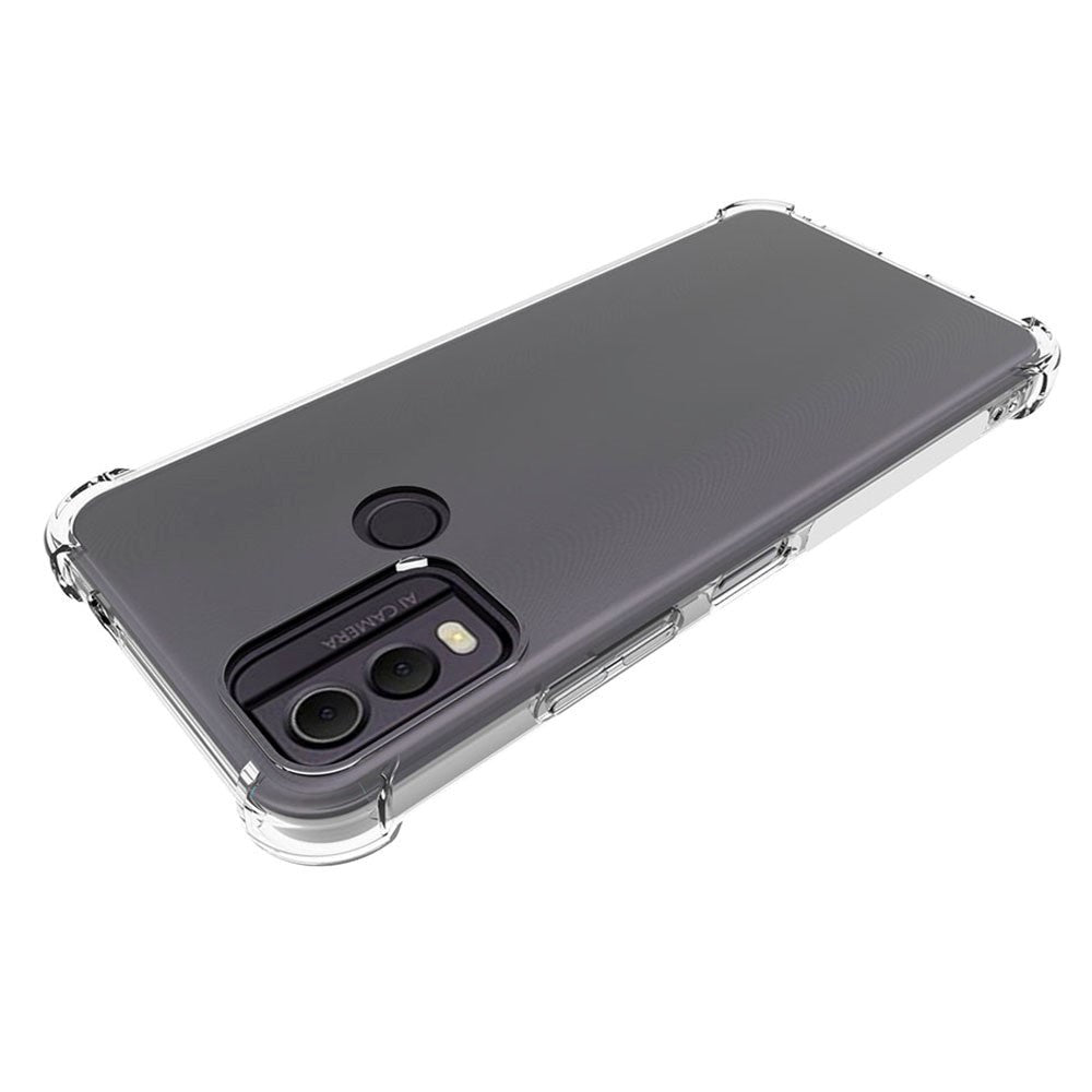 Nokia C22 Shock-Proof Fleksibelt Plastik Cover - Gennemsigtig