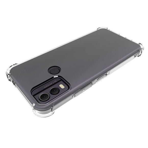 Nokia C22 Shock-Proof Fleksibelt Plastik Cover - Gennemsigtig