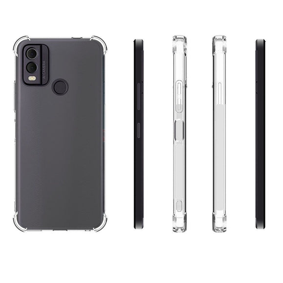Nokia C22 Shock-Proof Fleksibelt Plastik Cover - Gennemsigtig