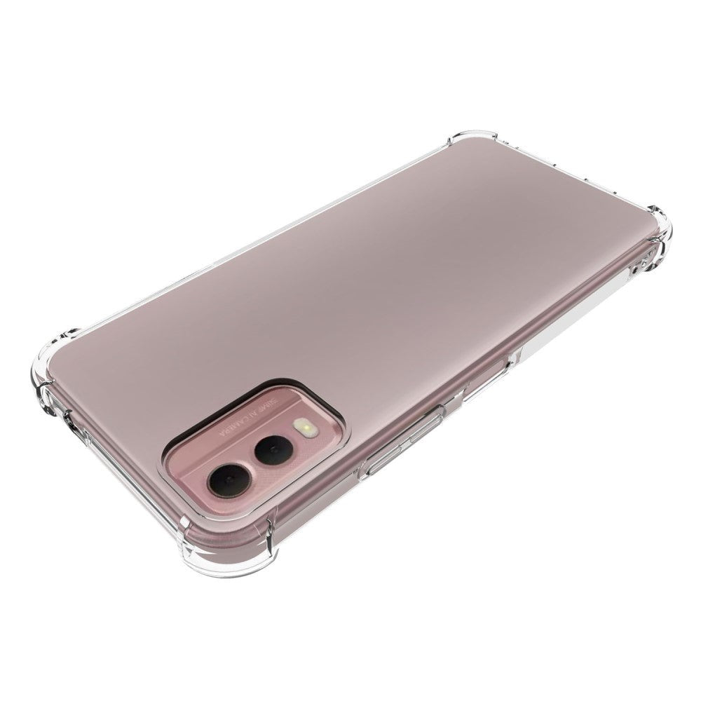 Nokia C32 Shock-Proof Fleksibelt Plastik Cover - Gennemsigtig