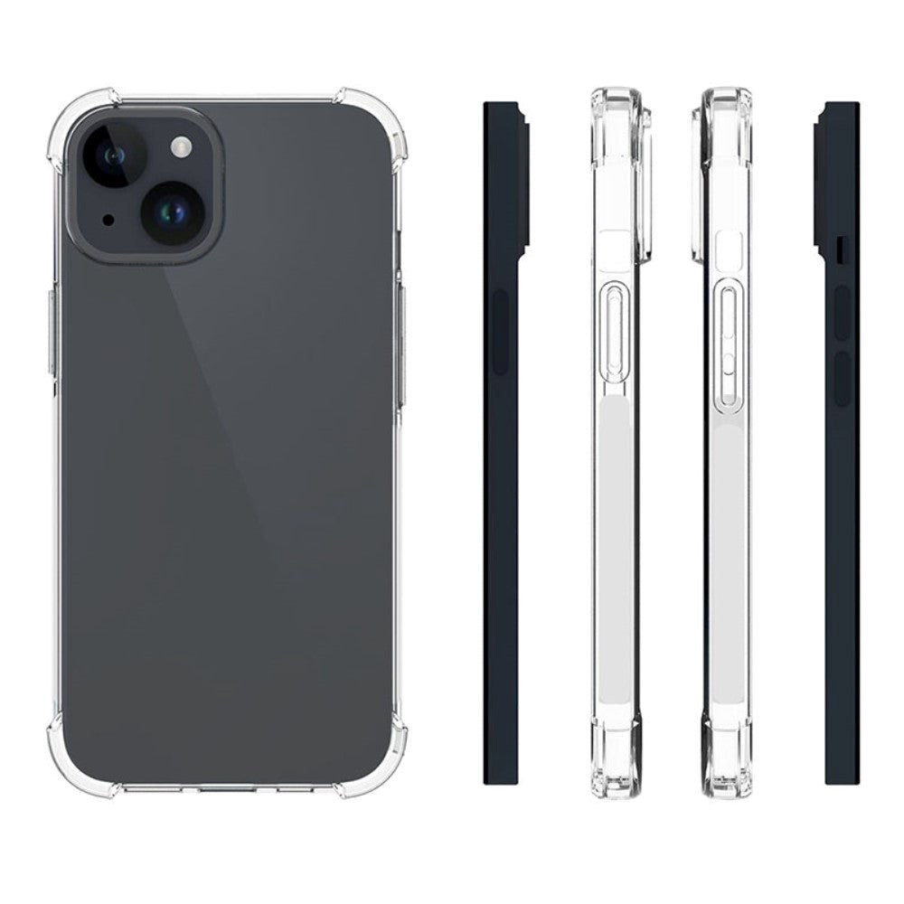 iPhone 15 EIDERWOOD Fleksibel Skridsikker Plastik Cover - Gennemsigtig