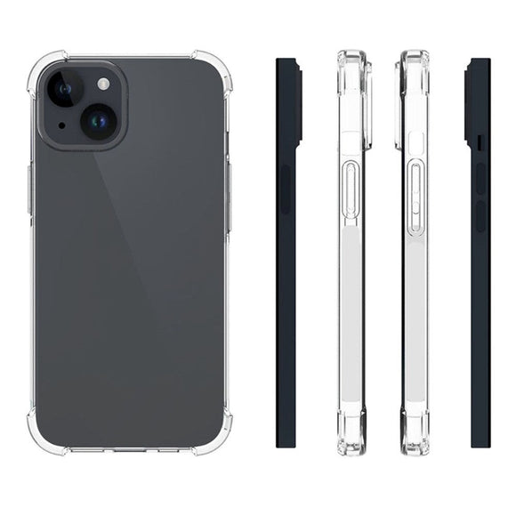 iPhone 15 EIDERWOOD Fleksibel Skridsikker Plastik Cover - Gennemsigtig