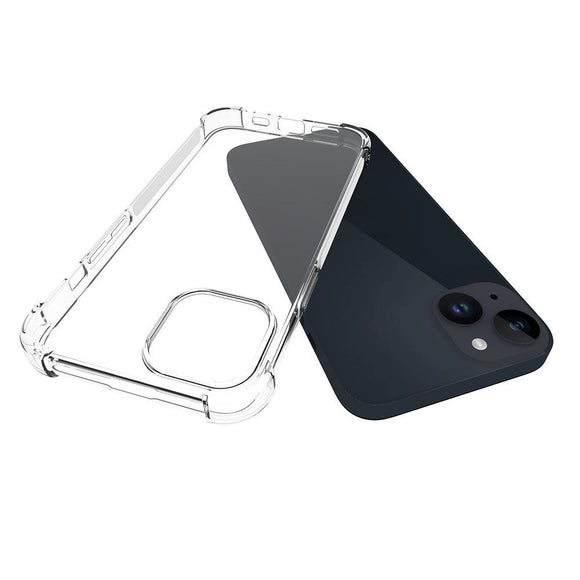iPhone 15 Plus Shock-Proof Fleksibel Plastik Cover - Gennemsigtig