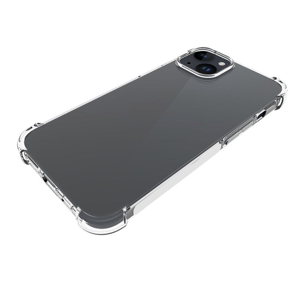 iPhone 15 Plus Shock-Proof Fleksibel Plastik Cover - Gennemsigtig