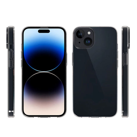 iPhone 15 Plus Fleksibel Plastik Cover - Gennemsigtig