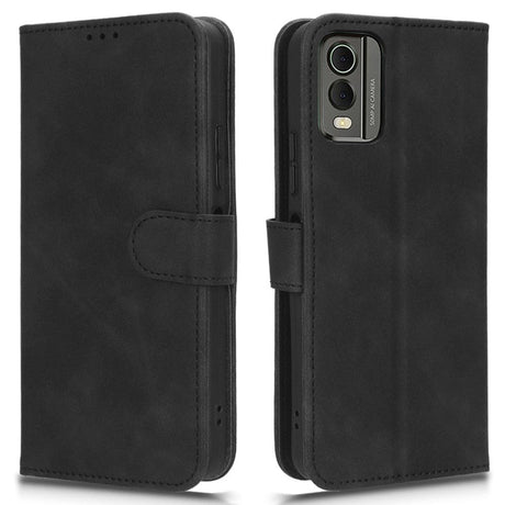 Nokia C32 Læder Cover m. Pung og Ståfunktion - Sort