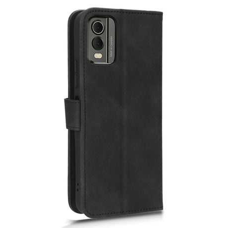 Nokia C32 Læder Cover m. Pung og Ståfunktion - Sort