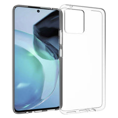 Motorola Moto G72 Fleksibel Plastik Bagside Cover - Gennemsigtig