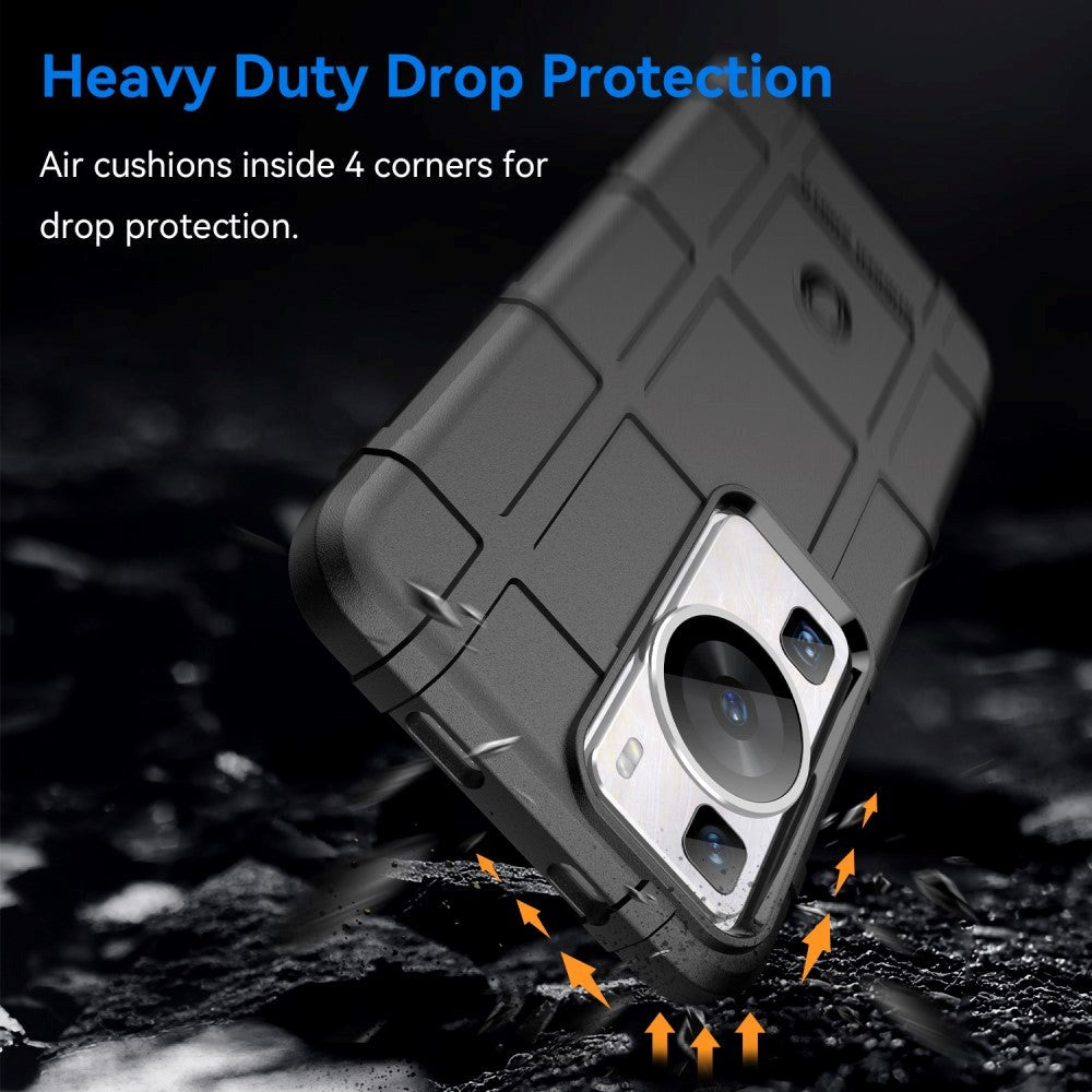 Huawei P60 Pro Rugged Shield Cover - Sort