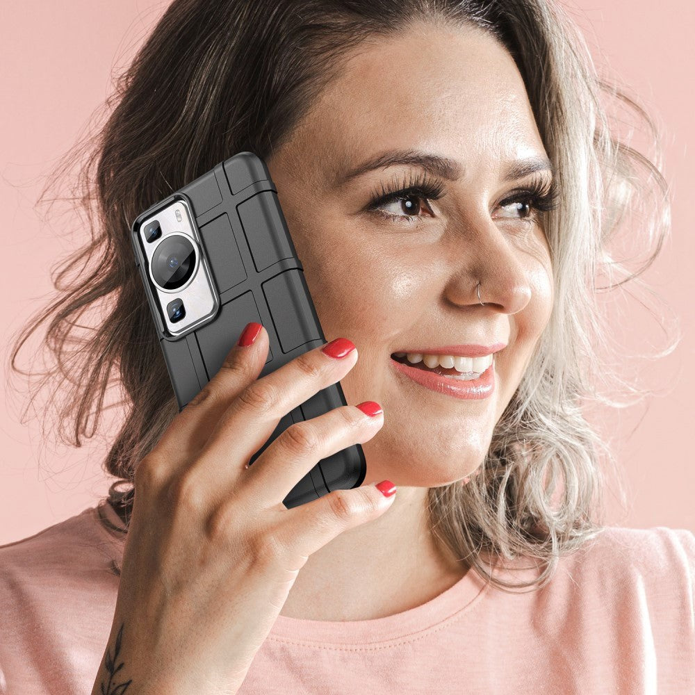 Huawei P60 Pro Rugged Shield Cover - Sort