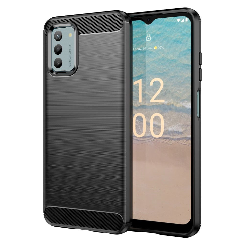 Nokia G22 Brushed Carbon Cover - Sort