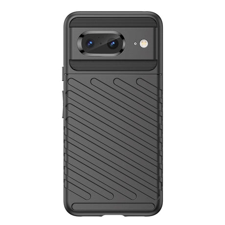 Google Pixel 8 Thunder Series Twill Plastik Cover - Sort
