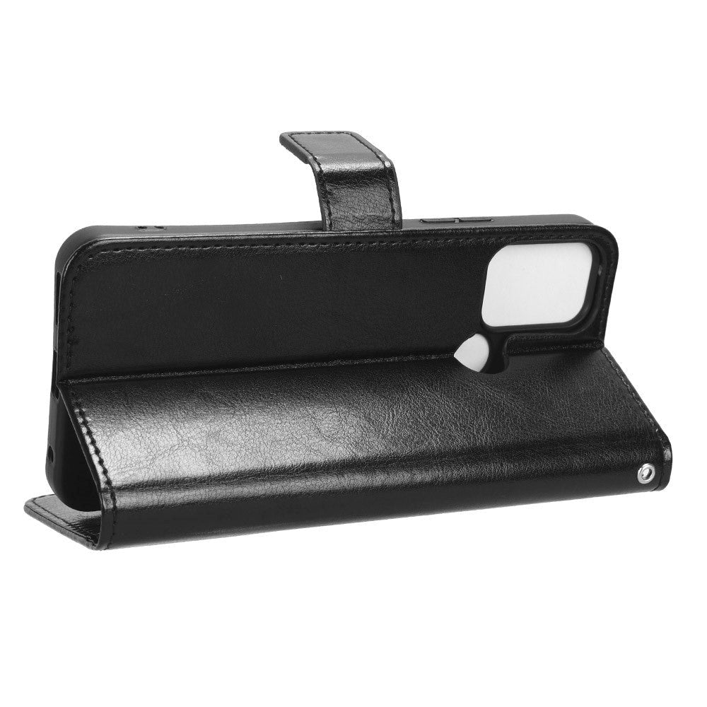 Nokia C22 Læder Cover m. Pung og Strop - Sort