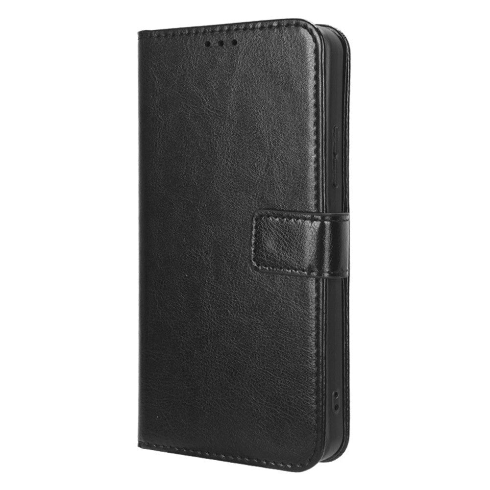 Nokia C22 Læder Cover m. Pung og Strop - Sort
