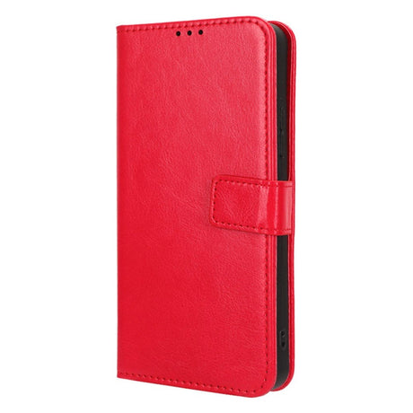 Nokia C22 Læder Cover m. Pung og Strop - Rød