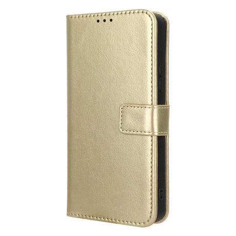 Nokia C22 Læder Cover m. Pung og Strop - Guld