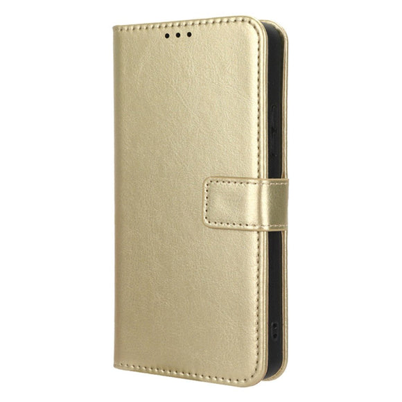 Nokia C22 Læder Cover m. Pung og Strop - Guld