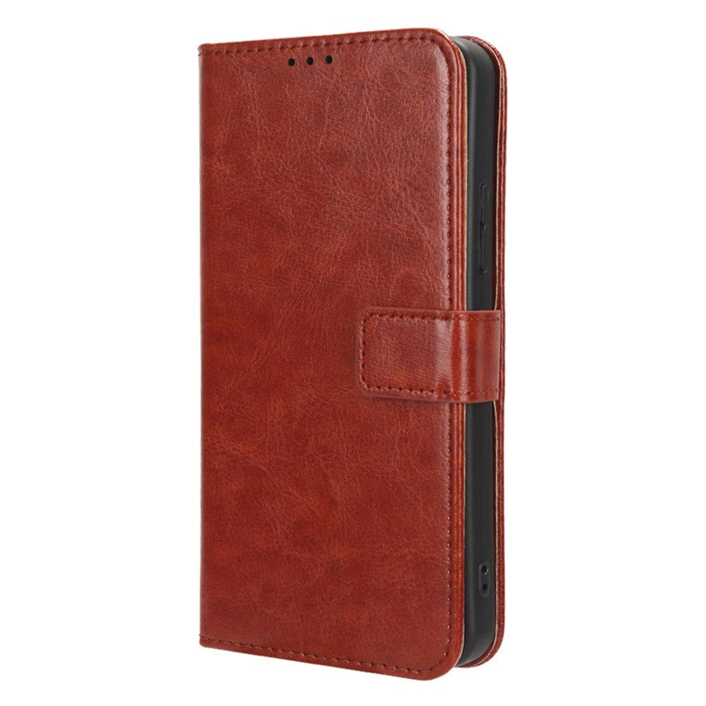 Nokia C22 Læder Cover m. Pung og Strop - Brun