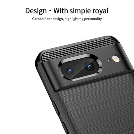 Google Pixel 8 Brushed Carbon Cover - Sort