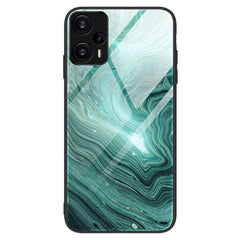 Xiaomi Poco F5 Plastik Cover m. Glasbagside - Marmor Sten