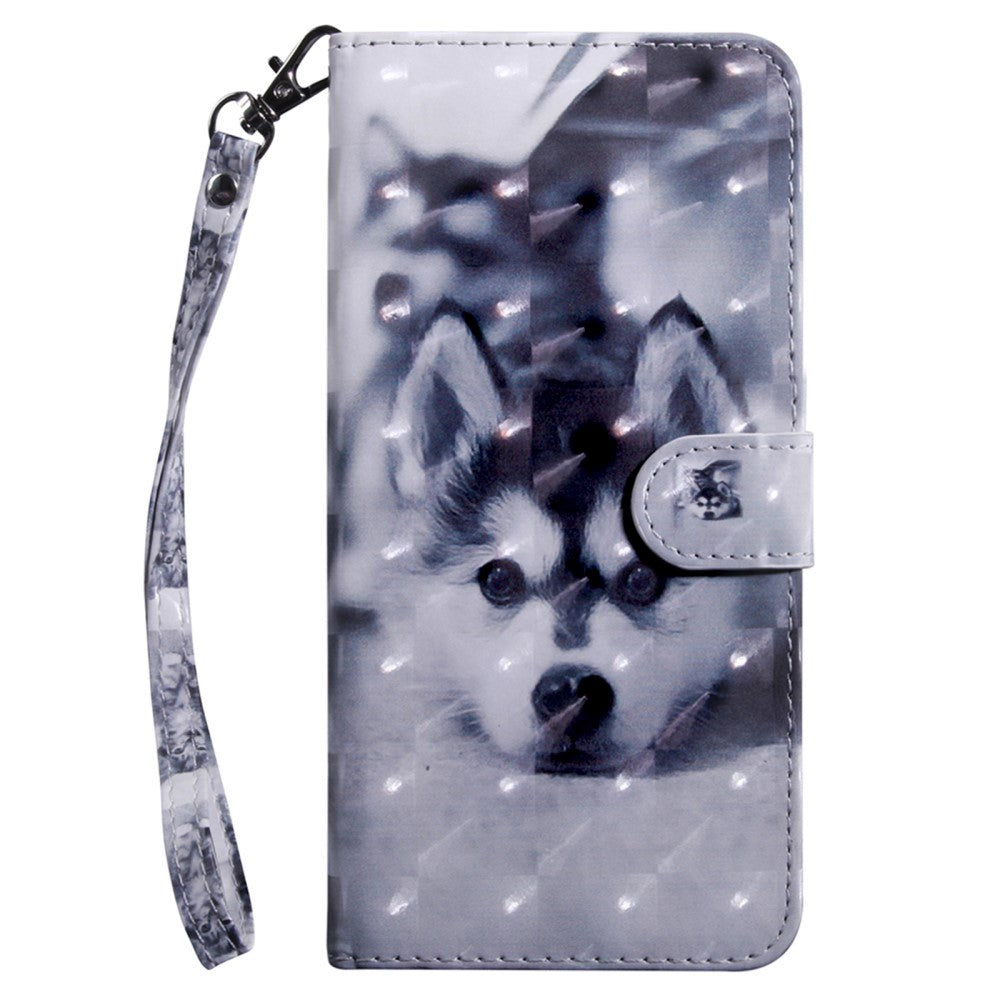 Honor Magic5 Lite Light Spot Læder Flip Cover - Hund