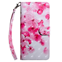 Honor Magic5 Lite Light Spot Læder Flip Cover - Lyserøde Blomster