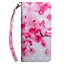 Honor Magic5 Lite Light Spot Læder Flip Cover - Lyserøde Blomster