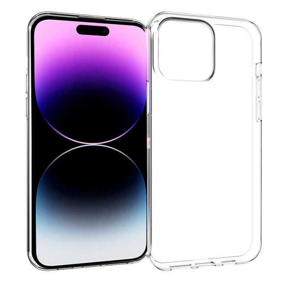 iPhone 15 Pro Max Fleksibel Plastik Cover - Gennemsigtig
