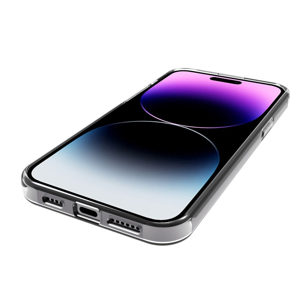 iPhone 15 Pro Max Fleksibel Plastik Cover - Gennemsigtig