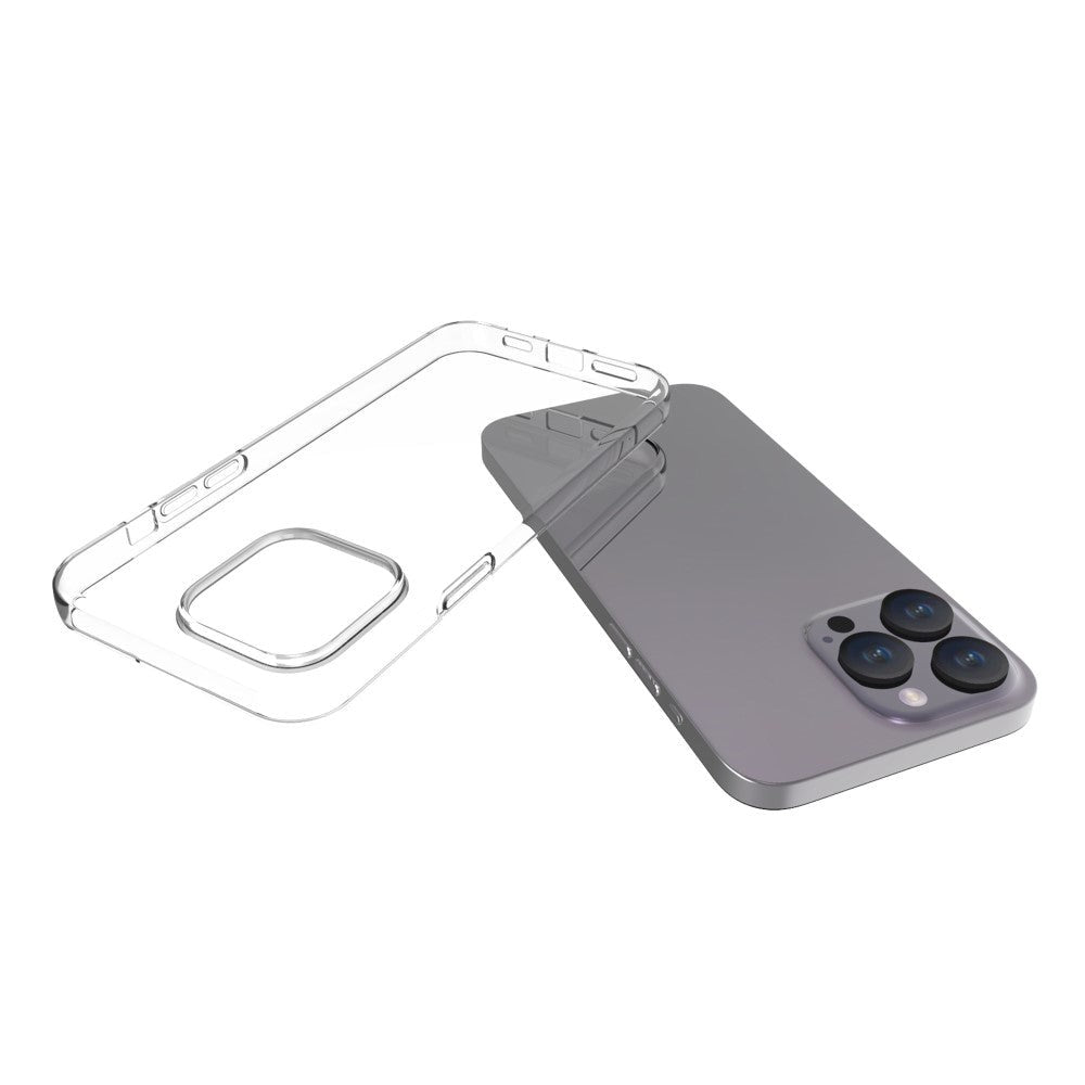 iPhone 15 Pro Max Fleksibel Plastik Cover - Gennemsigtig