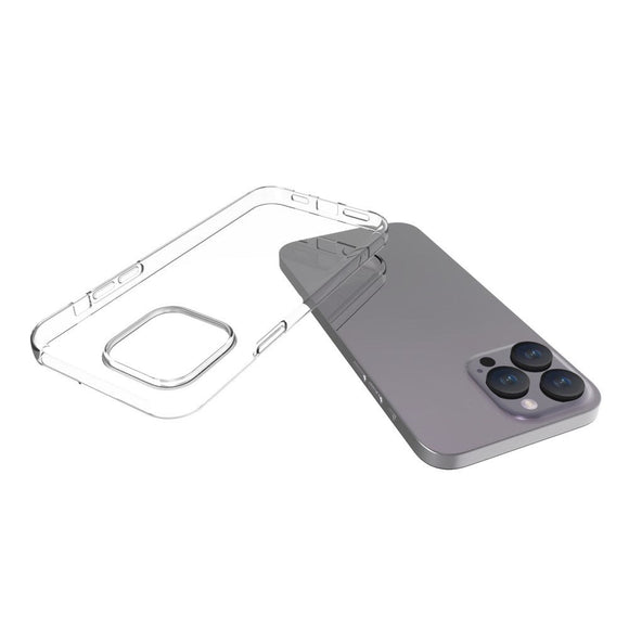iPhone 15 Pro Max Fleksibel Plastik Cover - Gennemsigtig
