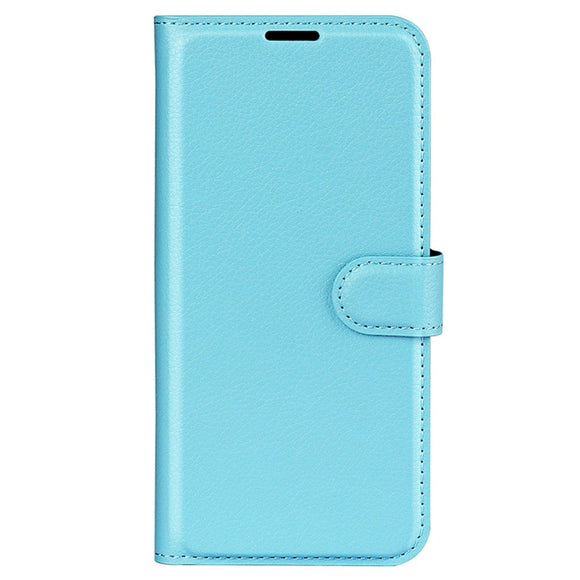 Huawei P60 Pro Litchi Læder Cover m. Pung - Blå