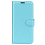 Huawei P60 Pro Litchi Læder Cover m. Pung - Blå