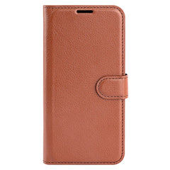 Huawei P60 Pro Litchi Læder Cover m. Pung - Brun