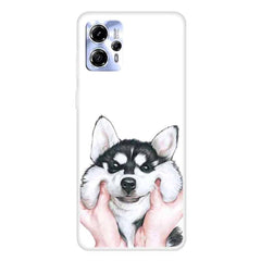 Motorola Moto G13 Fleksibelt Plastik Cover m. Print - Husky