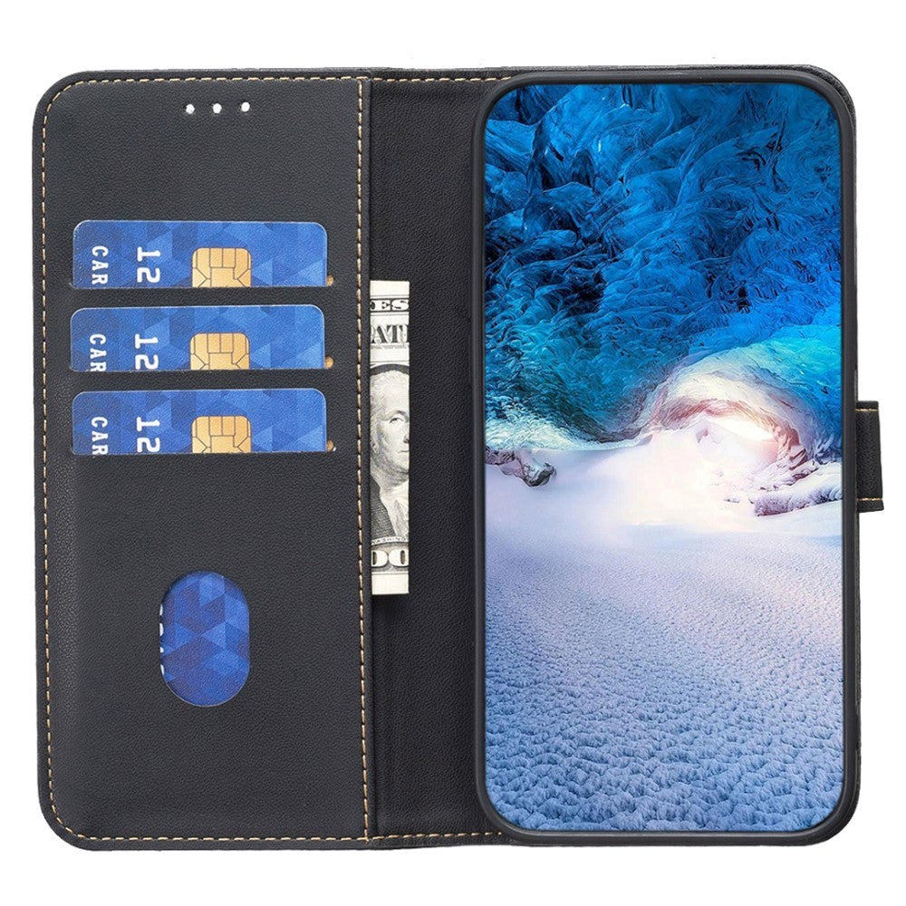 Nokia C22 Læder Cover m. Pung og Ståfunktion - Sort