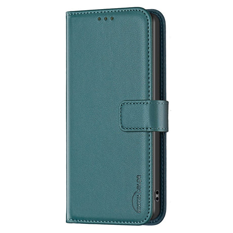 Nokia C22 Læder Cover m. Pung og Ståfunktion - Grøn