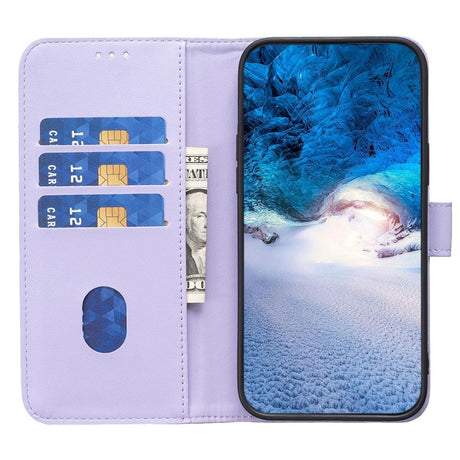 Nokia C22 Læder Cover m. Pung og Ståfunktion - Lilla