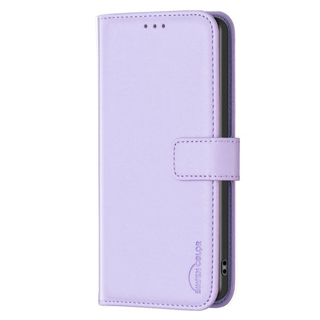 Nokia C22 Læder Cover m. Pung og Ståfunktion - Lilla
