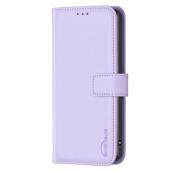 Nokia C22 Læder Cover m. Pung og Ståfunktion - Lilla
