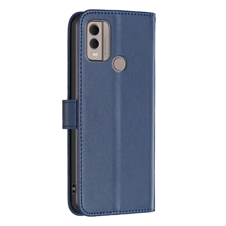 Nokia C22 Læder Cover m. Pung og Ståfunktion - Blå