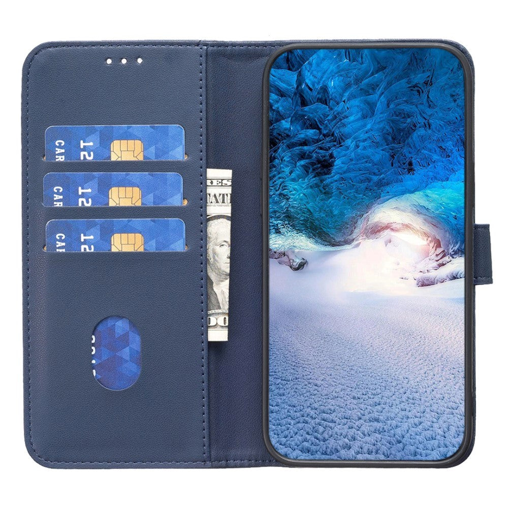 Nokia C22 Læder Cover m. Pung og Ståfunktion - Blå
